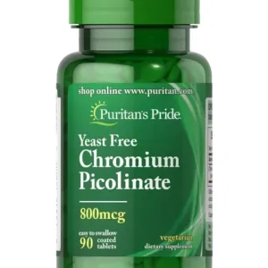 chromium picolinate 800 mcg yeast free 90 tablets